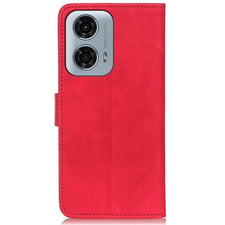 Чехол-книжка KHAZNEH Retro Wallet для Motorola Moto G24 Power - Red: фото 5 из 7