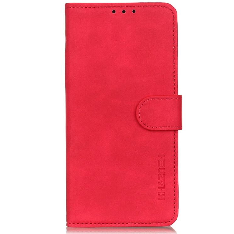 Чехол-книжка KHAZNEH Retro Wallet для Motorola Moto G24 Power - Red: фото 4 из 7