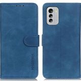 Чохол-книжка з застібкою KHAZNEH Retro Wallet для Nokia G60 - Blue: фото 1 з 9