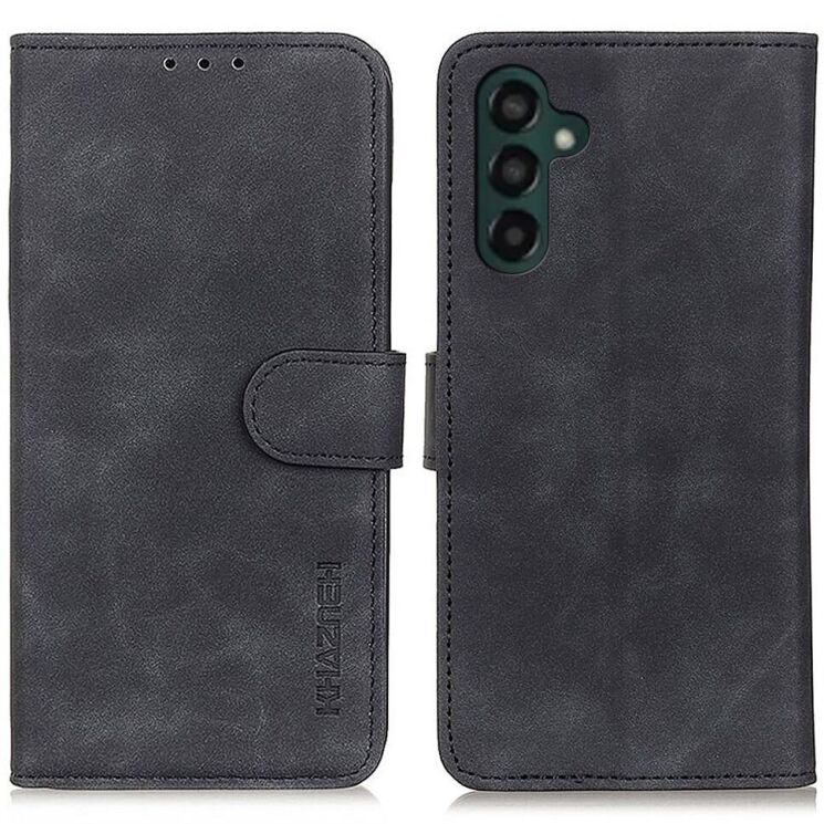 Чехол-книжка KHAZNEH Retro Wallet для Samsung Galaxy A25 (A256) - Black: фото 1 из 8