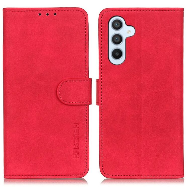 Чехол-книжка KHAZNEH Retro Wallet для Samsung Galaxy S24 Plus - Red: фото 1 из 9