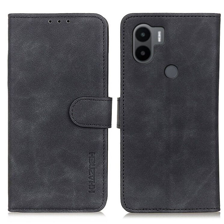 Чехол-книжка KHAZNEH Retro Wallet для Xiaomi Redmi A1+ / A2+ - Black: фото 1 из 8