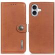 Чехол-книжка KHAZNEH Wallet Cover для Apple iPhone 16 - Brown (360718Z)