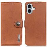 Чохол-книжка KHAZNEH Wallet Cover для Apple iPhone 16 - Brown (360718Z)