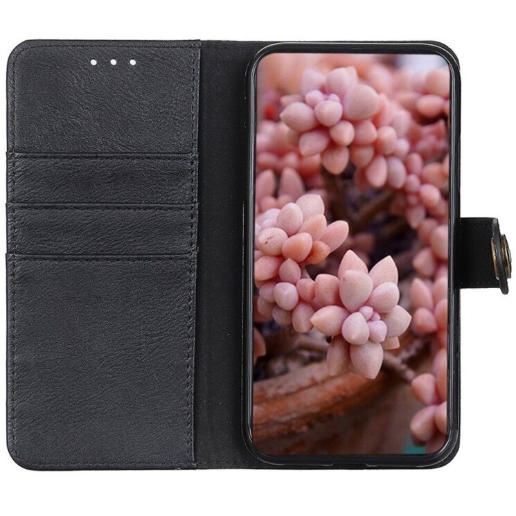 Чехол-книжка KHAZNEH Wallet Cover для Motorola Moto G22 - Black: фото 4 из 11
