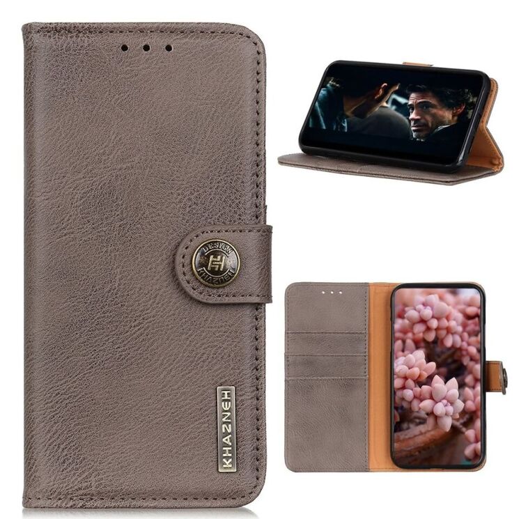 Чохол-книжка із застібкою KHAZNEH Wallet Cover для OPPO A73 (2020) - Grey: фото 1 з 11
