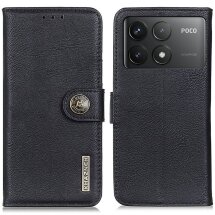 Чехол-книжка KHAZNEH Wallet Cover для Xiaomi Poco F6 Pro - Black: фото 1 из 9