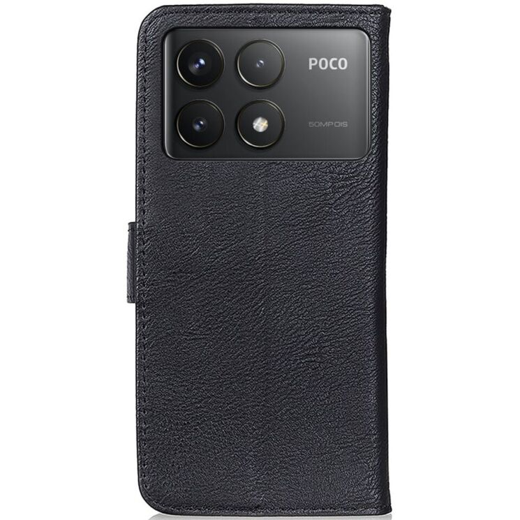Чехол-книжка KHAZNEH Wallet Cover для Xiaomi Poco F6 Pro - Black: фото 6 из 9