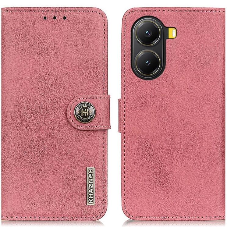 Чехол-книжка KHAZNEH Wallet Cover для Xiaomi Poco X7 Pro - Pink: фото 1 из 9