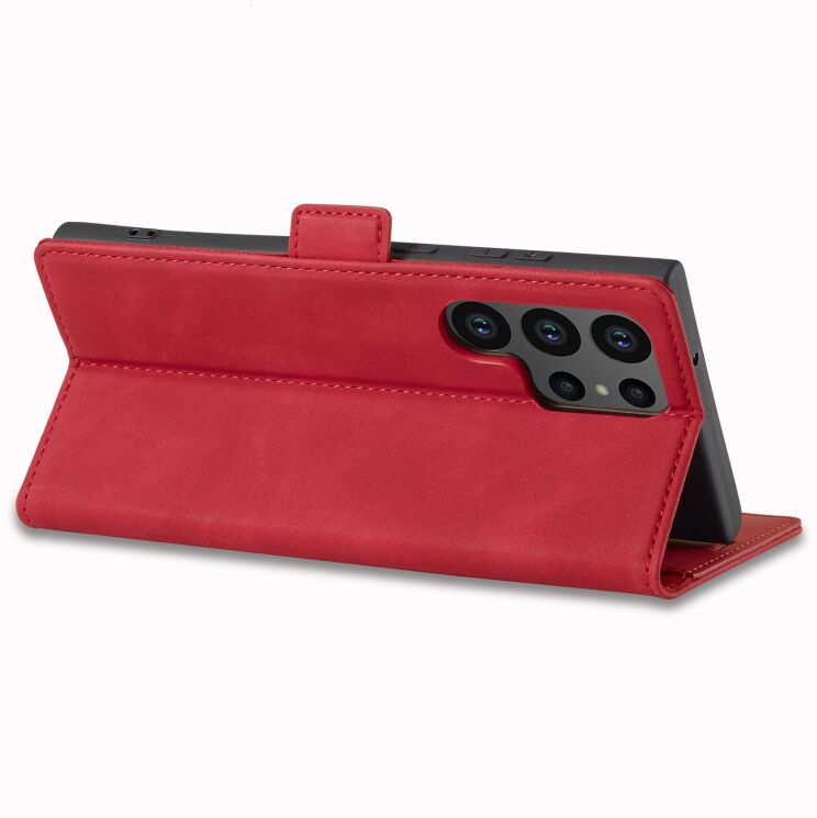 Чехол-книжка LC.IMEEKE Strong Case для Samsung Galaxy S23 Ultra (S918) - Red: фото 4 из 11