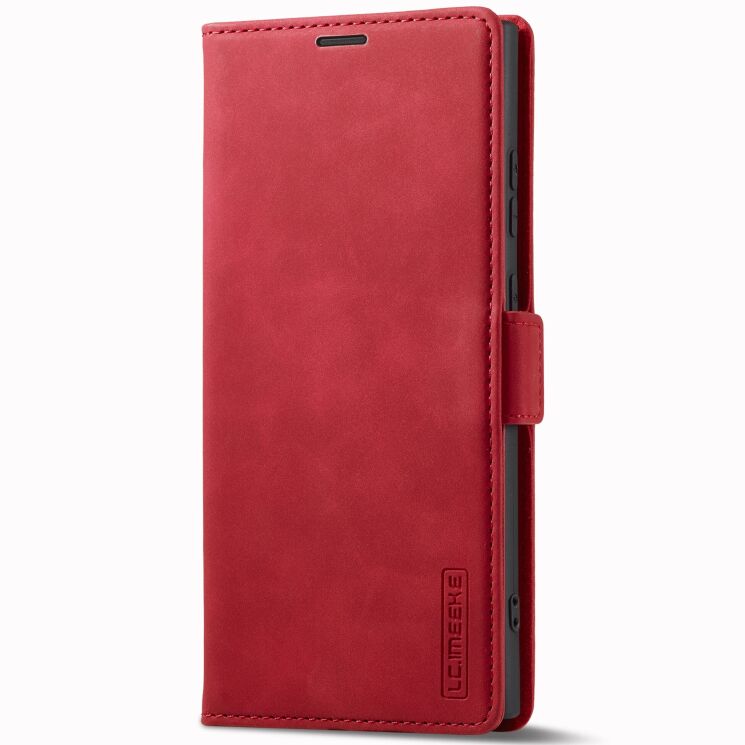 Чехол-книжка LC.IMEEKE Strong Case для Samsung Galaxy S23 Ultra (S918) - Red: фото 5 из 11
