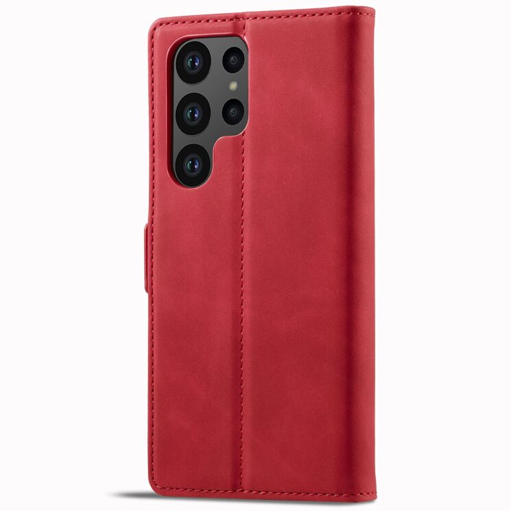 Чехол-книжка LC.IMEEKE Strong Case для Samsung Galaxy S23 Ultra (S918) - Red: фото 6 из 11