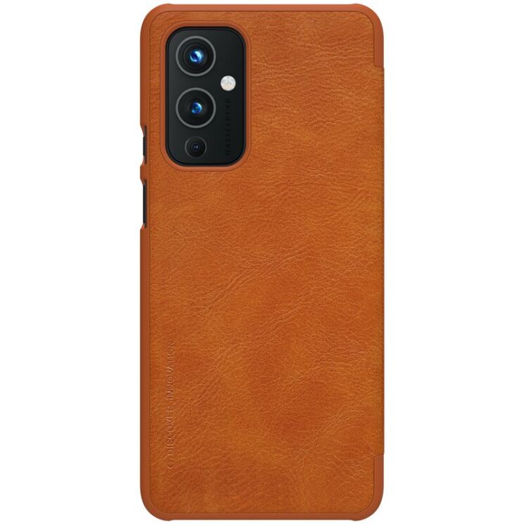 Чехол-книжка NILLKIN Qin Series для OnePlus 9 - Brown: фото 2 из 19
