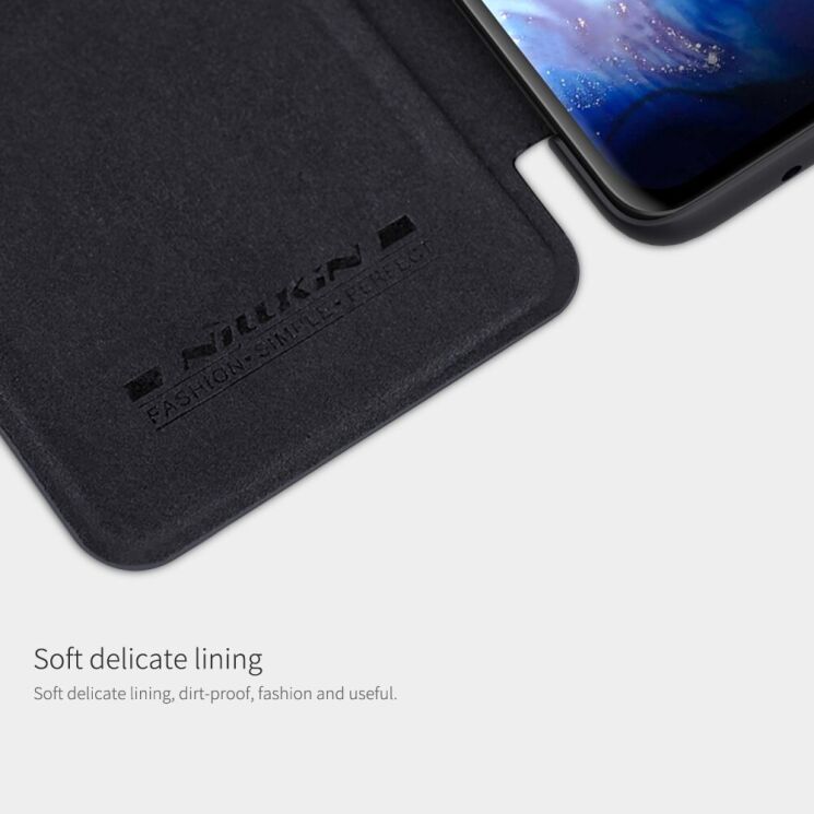 Чехол-книжка NILLKIN Qin Series для Samsung Galaxy S20 (G980) - Red: фото 8 из 13