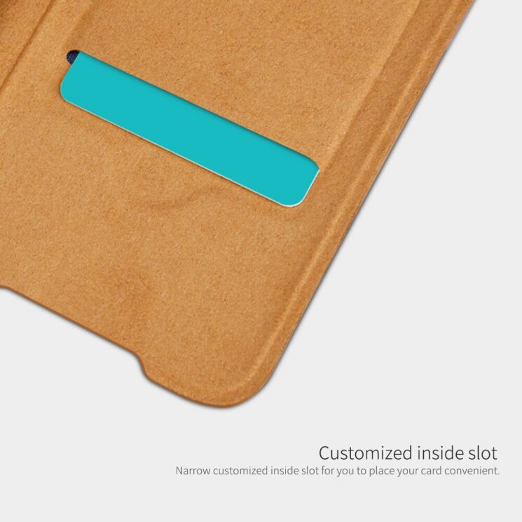 Чохол-книжка NILLKIN Qin Series для Xiaomi Mi Note 10 Pro - Brown: фото 12 з 16