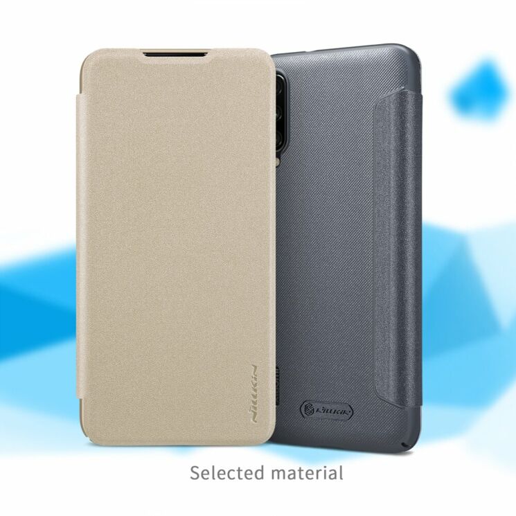 Чехол-книжка NILLKIN Sparkle Series для Xiaomi Mi A3 / Mi CC9e - Gold: фото 6 из 14