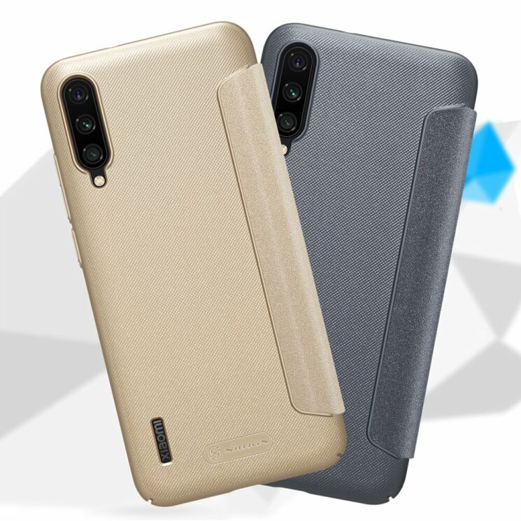 Чехол-книжка NILLKIN Sparkle Series для Xiaomi Mi A3 / Mi CC9e - Gold: фото 12 из 14