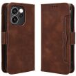Чохол-книжка з кишеньками Deexe Wallet Stand для OPPO Reno 15 F/FS - Brown (405817Z)