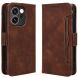 Чехол-книжка с карманами Deexe Wallet Stand для OPPO Reno 15 F/FS - Brown (405817Z). Фото 1 из 15