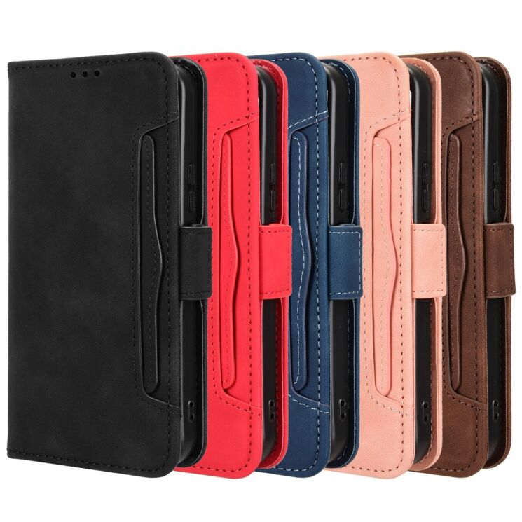 Чехол-книжка с карманами Deexe Wallet Stand для Realme C85 - Black: фото 9 из 15