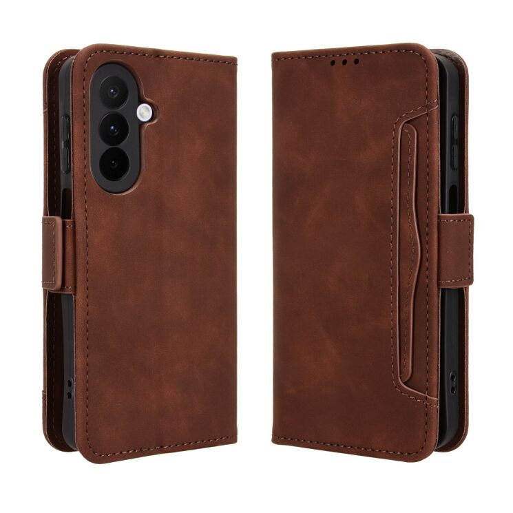 Чехол-книжка с карманами Deexe Wallet Stand для Samsung Galaxy A27 (A276) - Brown (408613Z) Чехол-книжка с карманами Deexe Wallet Stand для Samsung Galaxy A27 (A276) - Brown: фото 1 из 15