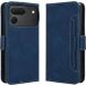 Чехол-книжка с карманами Deexe Wallet Stand для TECNO Spark 50 Pro - Blue (269802L). Фото 1 из 8