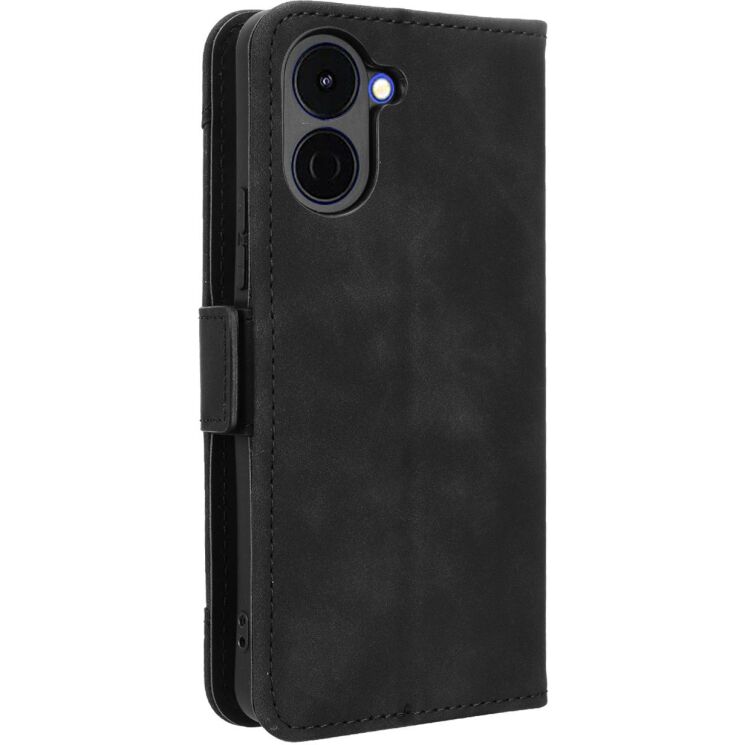 Чохол-книжка з кишеньками Deexe Wallet Stand для TECNO Spark Go 3 - Black: фото 5 з 13