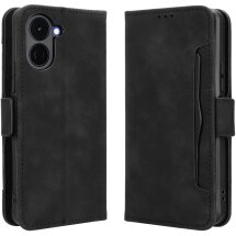 Чехол-книжка с карманами Deexe Wallet Stand для TECNO Spark Go 3 - Black: фото 1 из 13