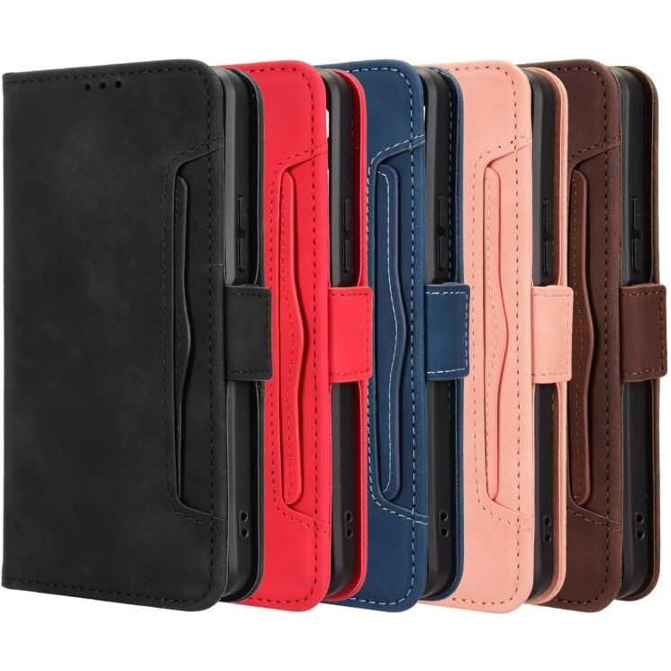 Чохол-книжка з кишеньками Deexe Wallet Stand для TECNO Spark Go 3 - Black: фото 7 з 13