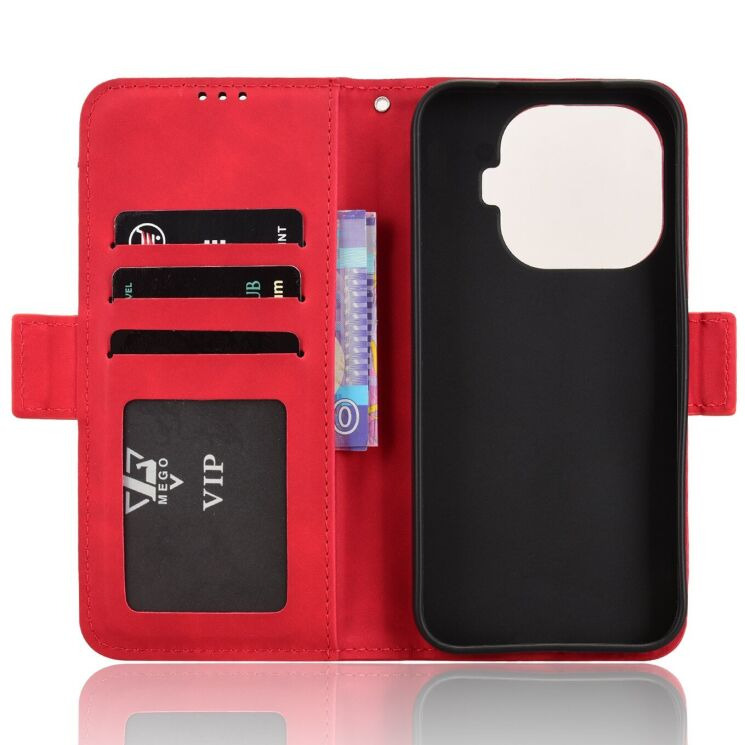 Чехол-книжка с карманами Deexe Wallet Stand для Xiaomi 17T Pro - Red (422362R) Чехол-книжка с карманами Deexe Wallet Stand для Xiaomi 17T Pro - Red: фото 3 из 16