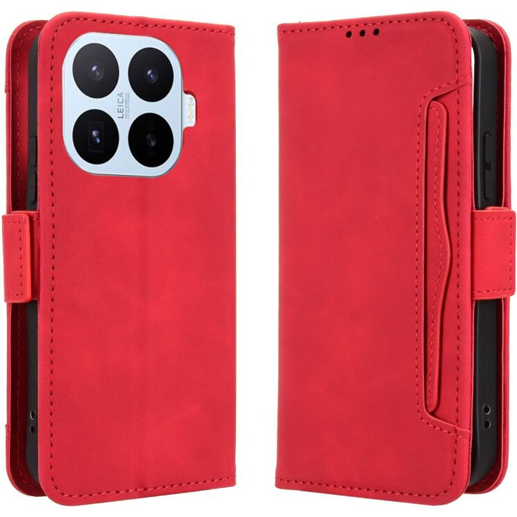 Чехол-книжка с карманами Deexe Wallet Stand для Xiaomi 17T Pro - Red (422362R) Чехол-книжка с карманами Deexe Wallet Stand для Xiaomi 17T Pro - Red: фото 1 из 16