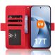 Чехол-книжка с карманами Deexe Wallet Stand для Xiaomi 17T Pro - Red (422362R). Фото 4 из 16