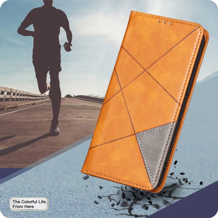 Чехол-книжка с карманами UniCase Geometric Pattern для Honor 600 Lite - Yellow (411802Y) Чехол-книжка с карманами UniCase Geometric Pattern для Honor 600 Lite - Yellow: фото 7 из 10
