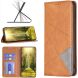 Чехол-книжка с карманами UniCase Geometric Pattern для Honor 600 Lite - Yellow (411802Y). Фото 4 из 10