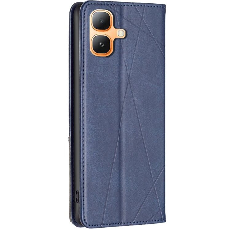 Чохол-книжка з кишеньками UniCase Geometric Pattern для Infinix Smart 20 - Blue: фото 3 з 10