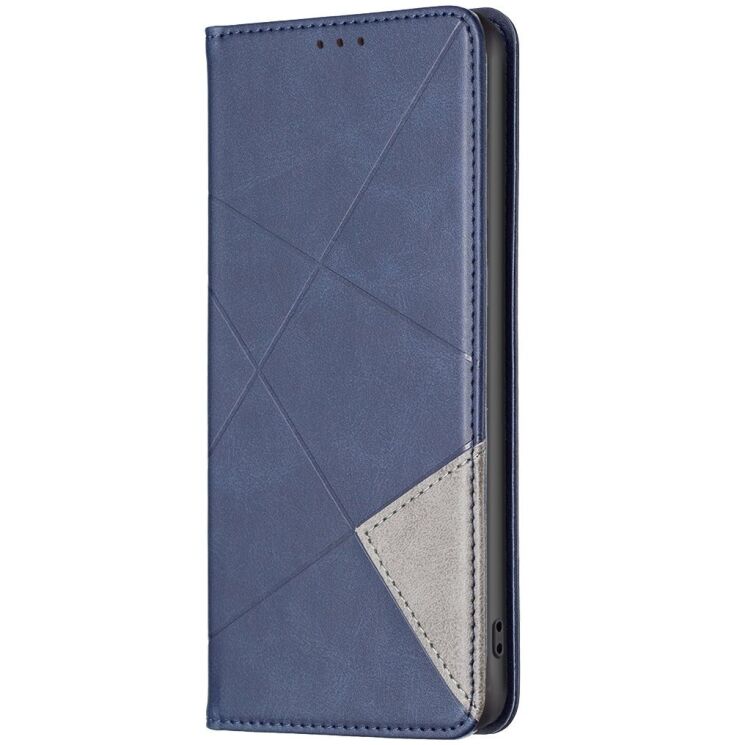 Чохол-книжка з кишеньками UniCase Geometric Pattern для Infinix Smart 20 - Blue: фото 2 з 10