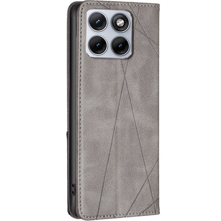 Чехол-книжка с карманами UniCase Geometric Pattern для Motorola Edge 70 Fusion - Grey (409506H) Чехол-книжка с карманами UniCase Geometric Pattern для Motorola Edge 70 Fusion - Grey: фото 3 из 11
