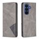 Чехол-книжка с карманами UniCase Geometric Pattern для Samsung Galaxy A27 (A276) - Grey (408640H). Фото 1 из 10