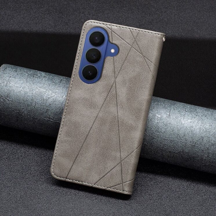 Чехол-книжка с карманами UniCase Geometric Pattern для Samsung Galaxy A27 (A276) - Grey (408640H) Чехол-книжка с карманами UniCase Geometric Pattern для Samsung Galaxy A27 (A276) - Grey: фото 6 из 10