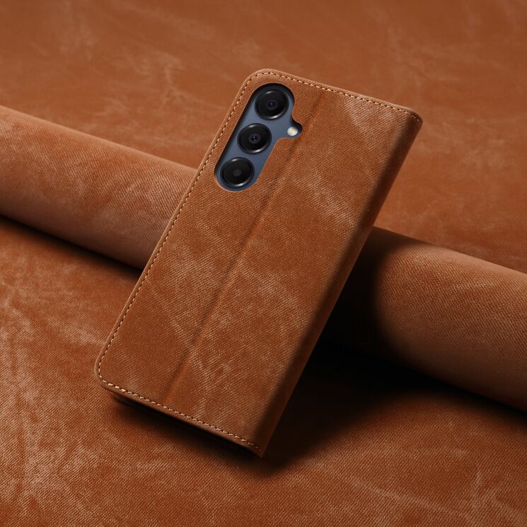 Чехол-книжка с карманами UniCase Jeans Wallet для Samsung Galaxy S26 Plus (S947) - Coffee: фото 7 из 7