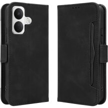 Чохол-книжка з кишеньками Deexe Wallet Stand для Xiaomi Poco X8 - Black: фото 1 з 15