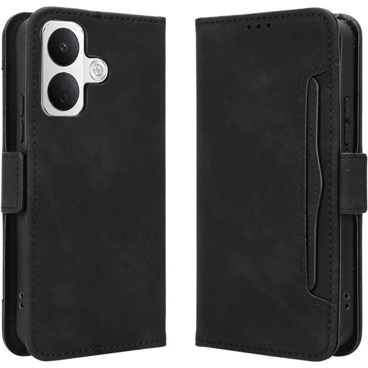 Чохол-книжка з кишеньками Deexe Wallet Stand для Xiaomi Poco X8 - Black (219910B) Чохол-книжка з кишеньками Deexe Wallet Stand для Xiaomi Poco X8 - Black: фото 1 з 15