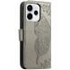 Чехол-книжка с рисунком UniCase Butterfly Pattern для OPPO Reno 15 - Grey (405746H). Фото 6 из 9