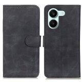 Чехол-книжка с застежкой KHAZNEH Retro Wallet для Xiaomi Poco X8 Pro - Black: фото 1 из 8