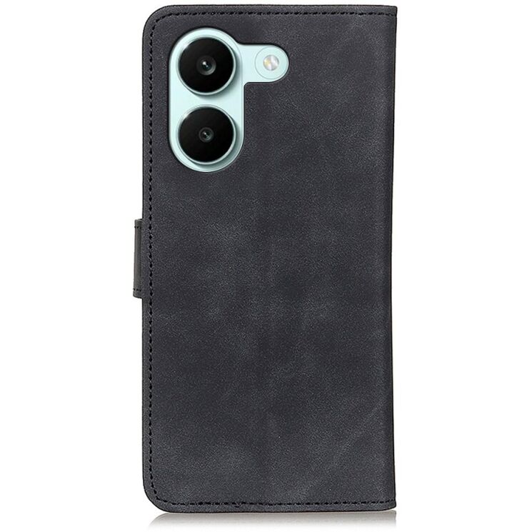 Чехол-книжка с застежкой KHAZNEH Retro Wallet для Xiaomi Poco X8 Pro - Black: фото 4 из 8