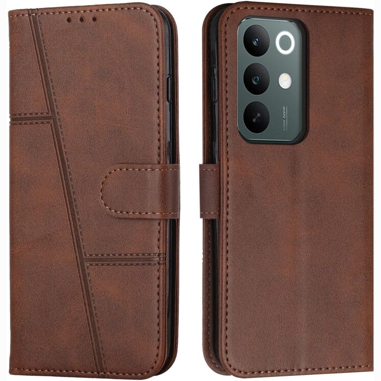 Чохол-книжка з застібкою UniCase Jet Cover для Realme C100i - Brown: фото 1 з 10