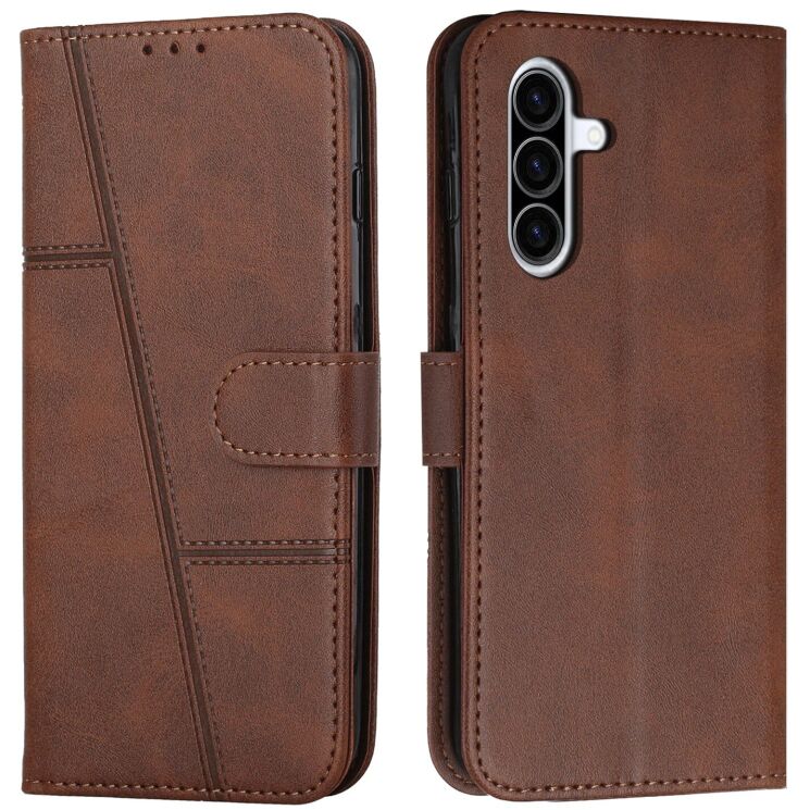 Чохол-книжка з застібкою UniCase Jet Cover для Samsung Galaxy A37 (A376) - Brown: фото 1 з 10