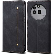 Чехол-книжка UniCase Jeans Wallet для Nothing Phone (3a) Pro - Black: фото 1 из 6
