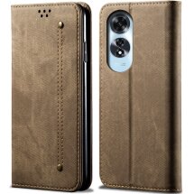 Чехол-книжка UniCase Jeans Wallet для OPPO A60 - Khaki: фото 1 из 6