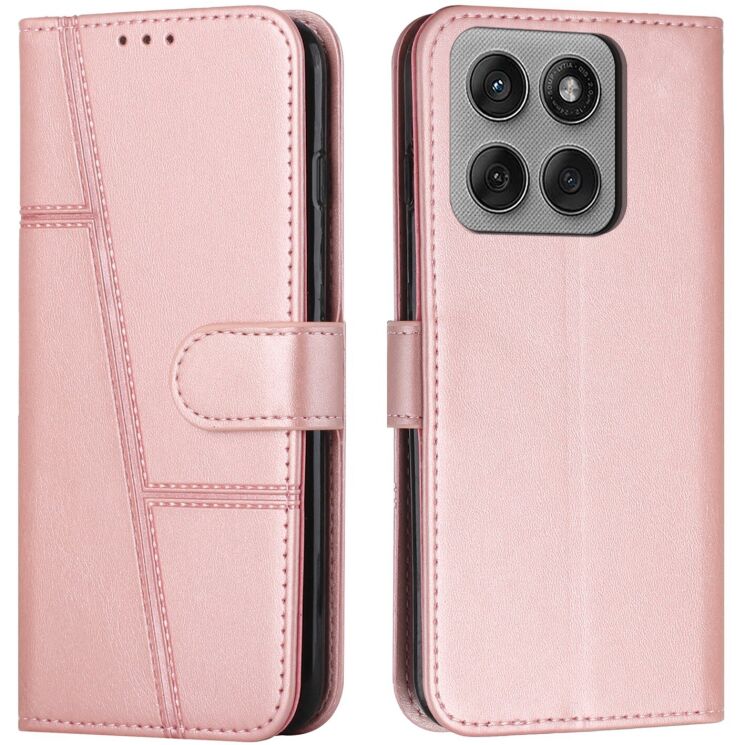 Чохол-книжка UniCase Jet Cover для Motorola Edge 60 Pro - Rose Gold: фото 1 з 10